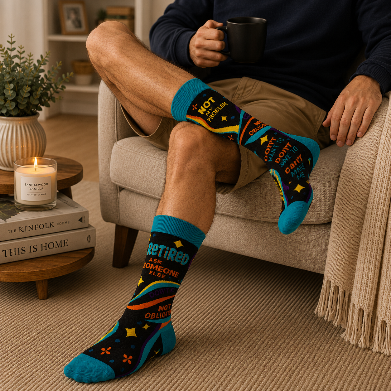 Retired Ask Someone Else Men's Crew Socks