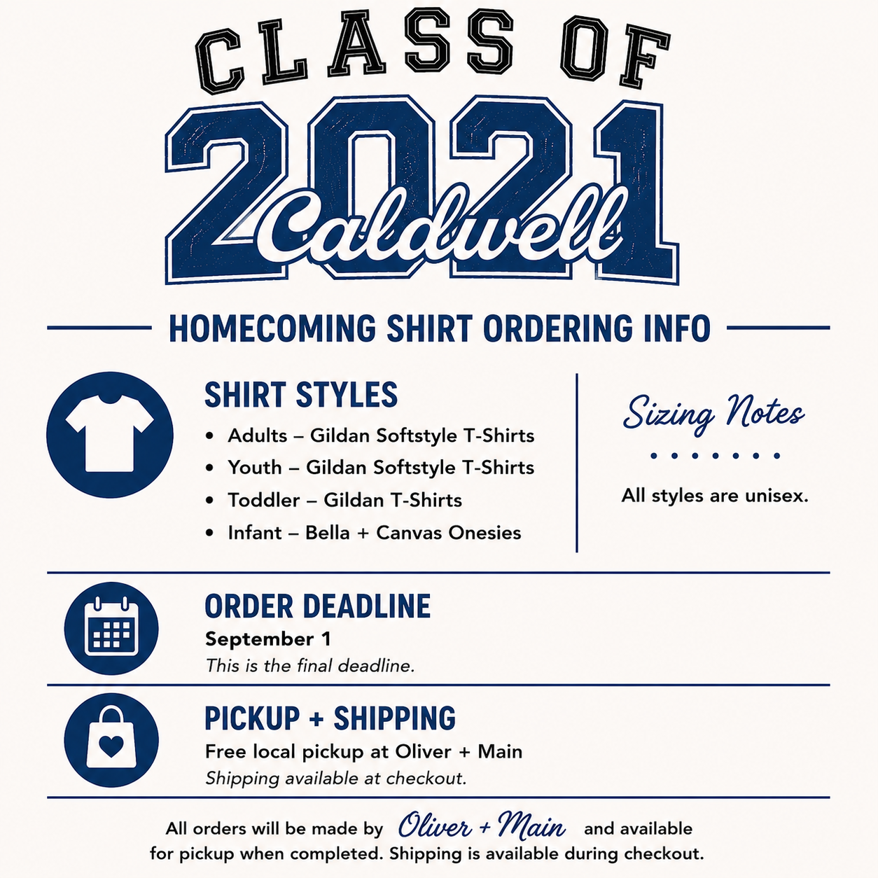 CHS Class of 2021 – Homecoming Shirt