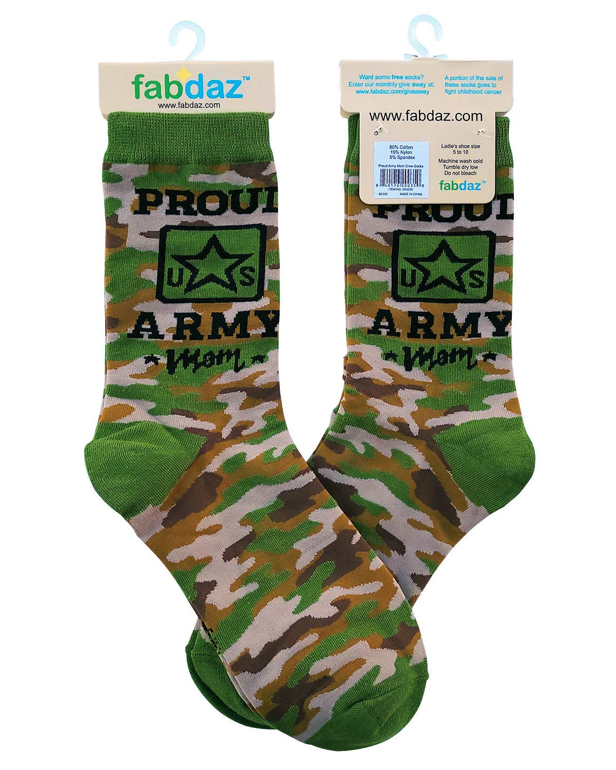 Proud US ARMY Mom Women's Crew Socks