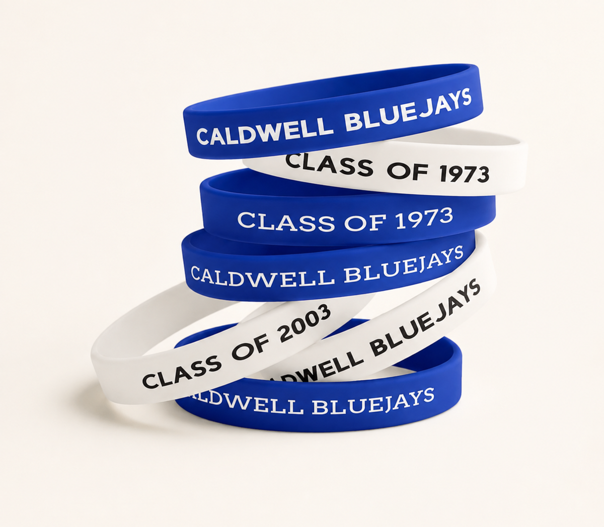 Blue + White Bands