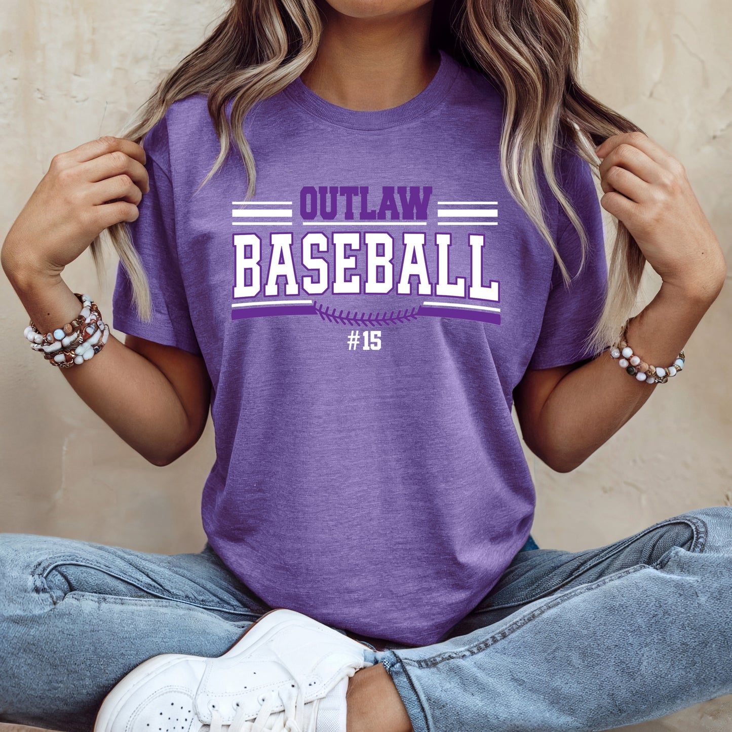 Outlaw Baseball w/ number