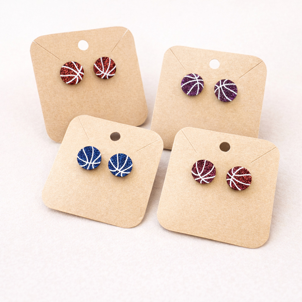Basketball Earrings