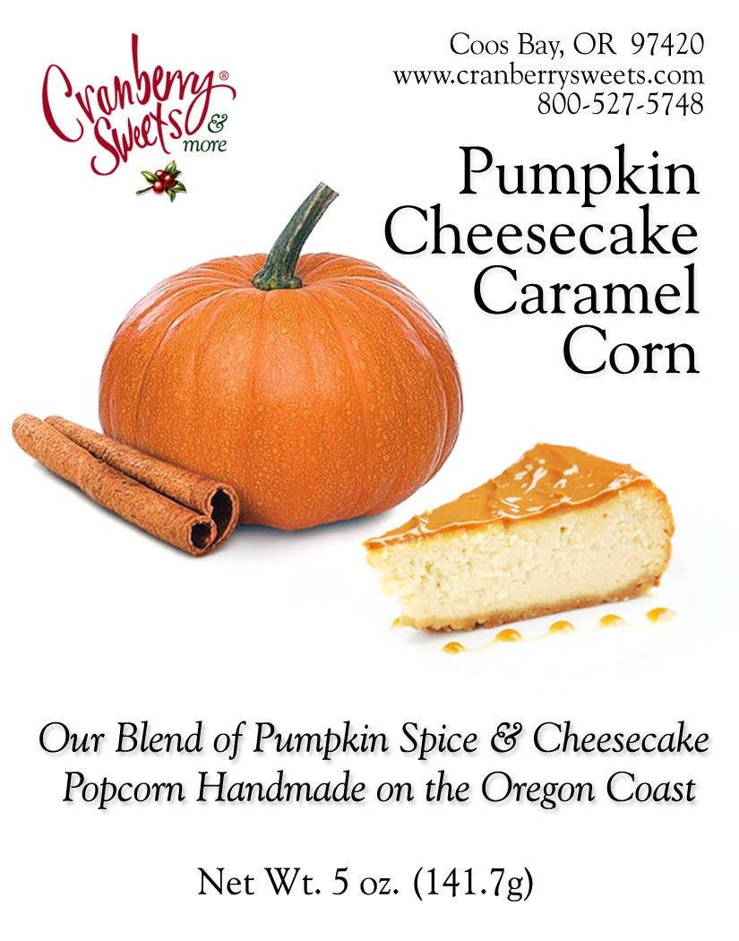 Pumpkin Cheesecake Caramel Corn (Seasonal): 5 oz.