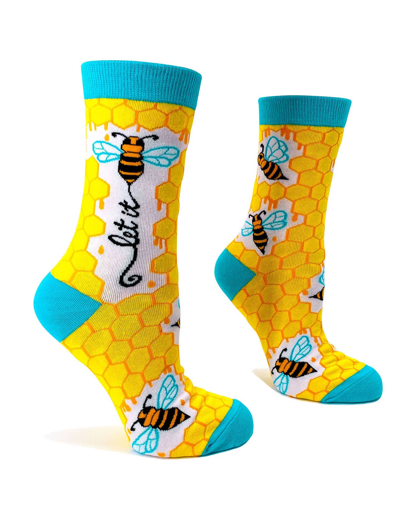 Let it Bee Ladies' Novelty Crew Socks